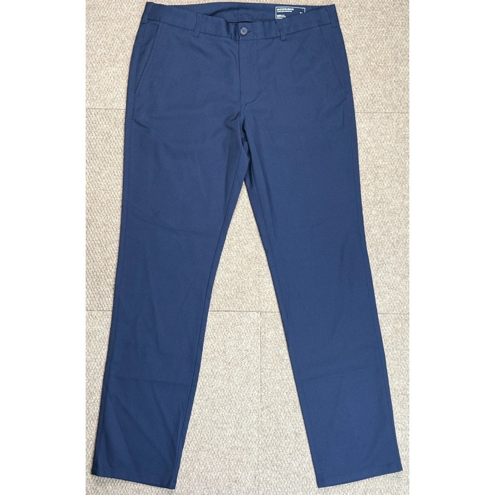 Mizzen+Main Men's Blue Slash Pocket Performace‎ Chino Pants Size 34x32